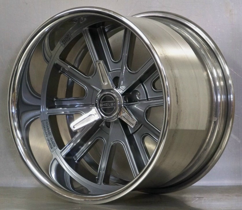 407S Shelby gray soft look rim with spinners (price each)