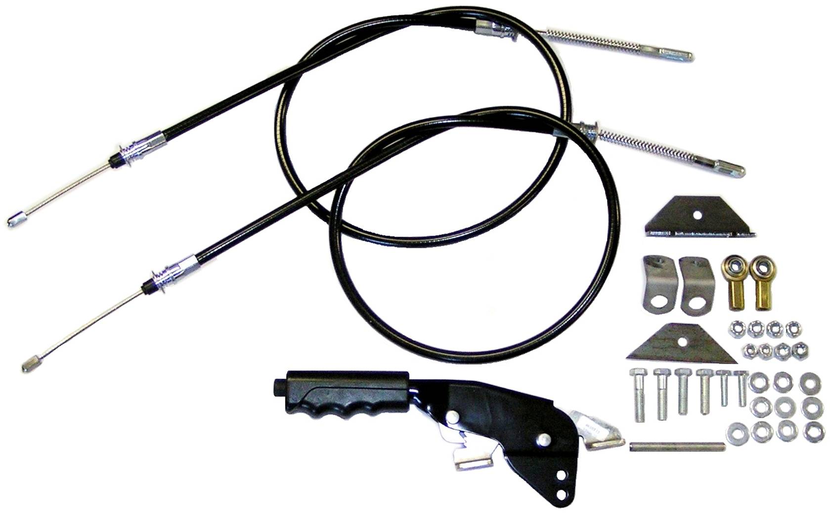 Handbrake Chrome handle complete cable kit