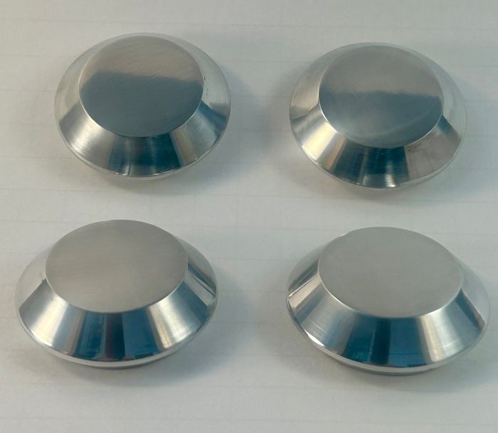 End cap highly polished set of 4