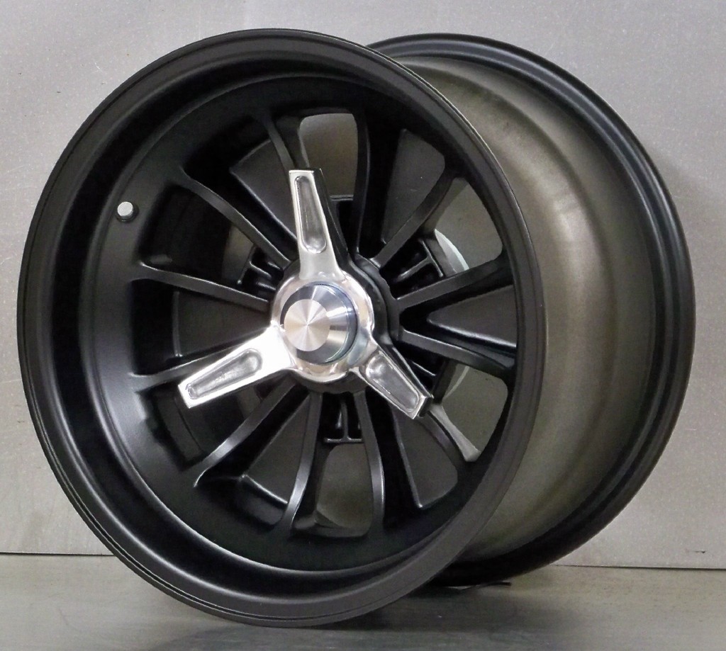 Black FIA 15 set wheels adapter spinners 15 x 7.5 15 x 9.5