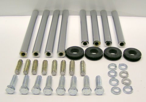 Bumper Mounting Kit raw steel (complete)