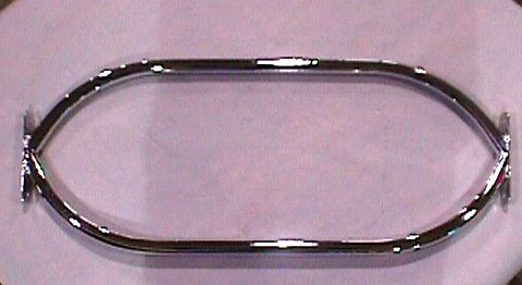Bumper Oval Front - chrome