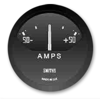 Smiths ammeter black bezel