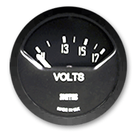 Smiths Voltmeter black bezel